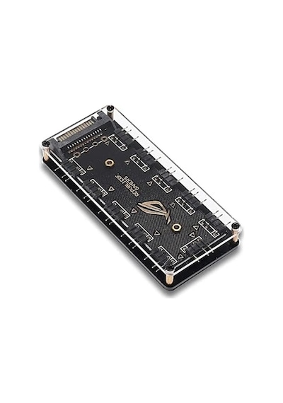 4847 Argb Rgb Led 3 Pin 11 Port 5v Sata Power Güç Fan Çoklayıcır Şerit Hub Kablo Splitter