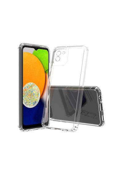 Zore Galaxy Uyumlu A03 Kılıf Msra 2mm Anti Shock Silikon - Renksiz Renksiz
