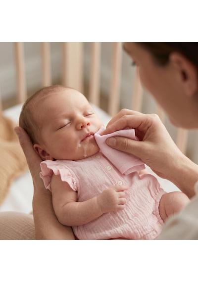 %100 Pamuk Müslin Bebek Ağız Bezi Paketi Mono Lapin Matcha Green & Innocent Pink 10 Lu Agzbez-10l-mhgınp Çok Renkli