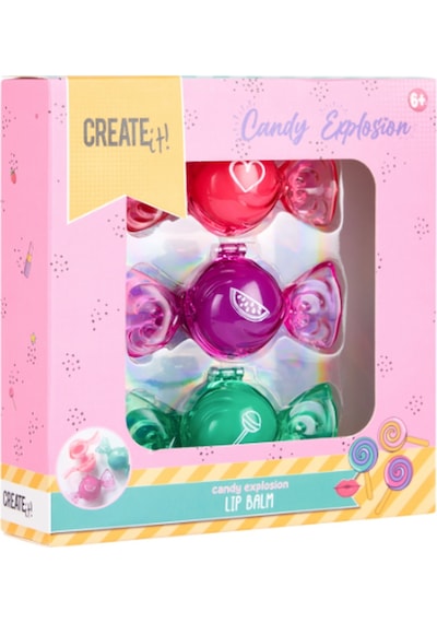 Create It 3'lü Dudak Balmı Seti - Candy Explosion