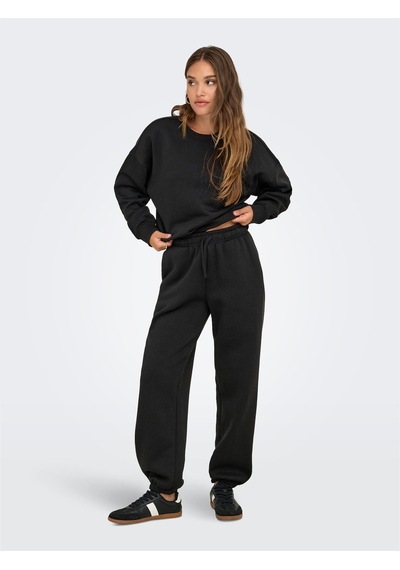 Only Onlbest Lıfe Cuff Pant Swt Noos Kadın Black Eşofman Altı - 15357504 Siyah