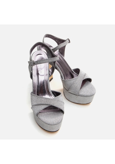 Hotiç Platin Kadın Topuklu Sandalet 01sah286250a530 Platin