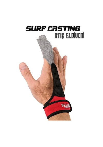 Fujin Pro Angler Surf Casting Atış Eldiveni Red