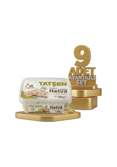 Tatşen Helva Fıstıklı 9x350 Gr