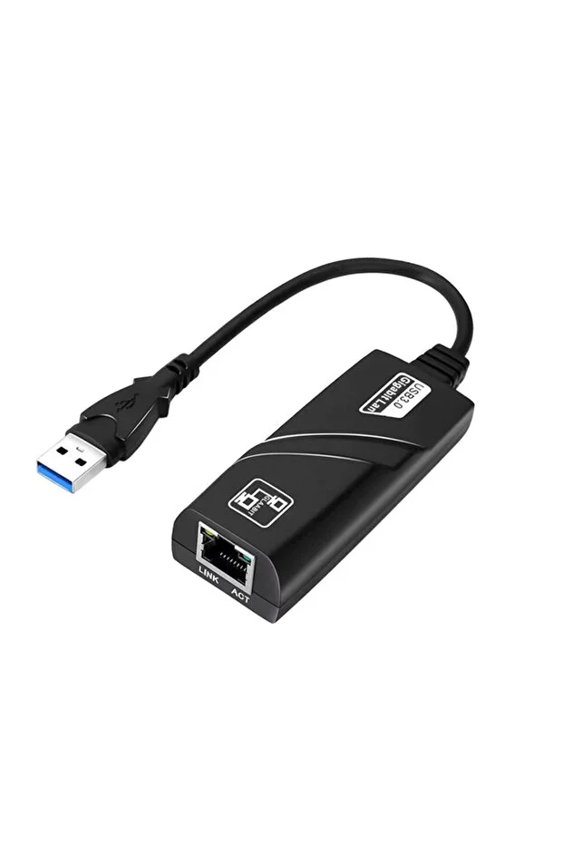 Harici İnternet 1000 Mbps Gigabit Tip C Usb 3.0 Kablolu Ağ Kartı Usb Rj45 Lan Ethernet Dönüştürücü