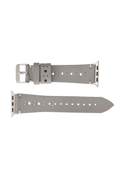 Bouletta Watch Uyumlu Deri Kordon 38-40-41Mm Rst9-Ba8 Gri