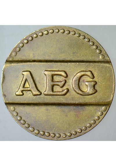Almanya Berlin Aeg Jetonu 21 Mm.