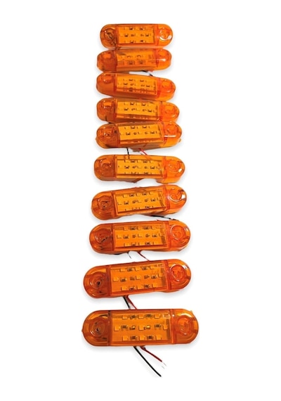 Ahmet Otomotiv 10 Adet Tombul Parmak Led Sarı 12v-24v