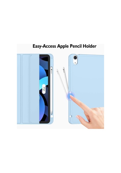 Apple Uyumlu iPad Air 11inç M2 2024 Kılıf Pen Charge Kalem Bölmeli A2902 A2903 A2904