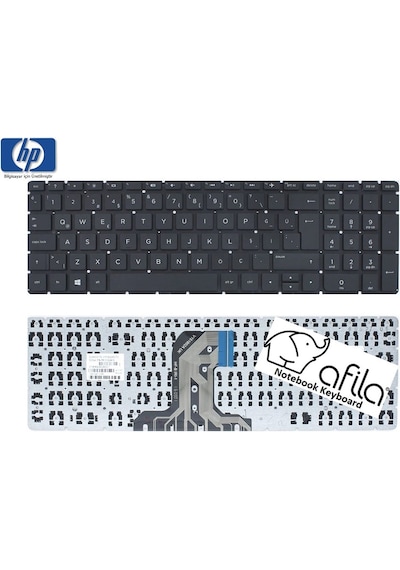 HP Uyumlu 15-Ba100 Notebook Klavyesi, Tuş Takımı (Siyah Tr) - 530027080