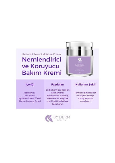 By Derm Beauty Bakuchiol Hydrate & Protect Moisture Cream 50 ML