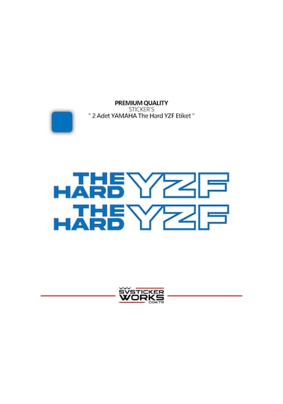 Yamaha The Hard Yzf Sticker Yüksek Kalite Folyo 2 Adet Sticker Etiket 10425542