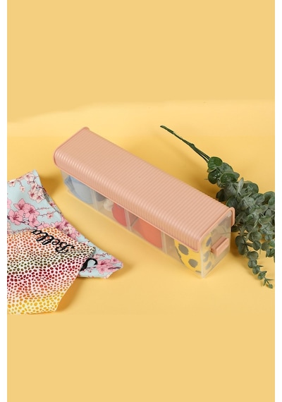 Tekli Çok Amaçlı Dolap/çekmece Içi Düzenleyici - Sürgülü Kutu-pembe Plastik 30 X 10 Pembe Tr Diğer
