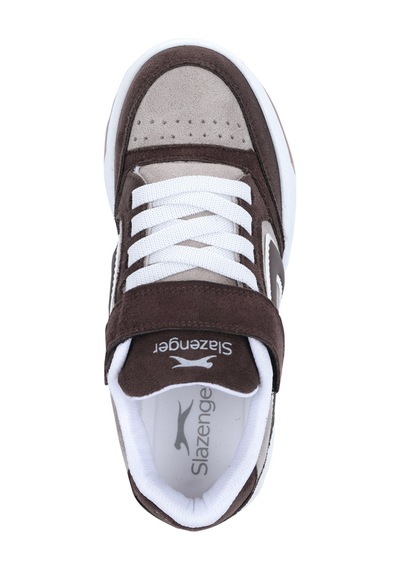 Slazenger Clash I Unisex Çocuk Kahve Süet Günlük Spor Ayakkabısı