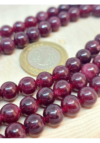 Lal Granat Garnet Taşı Dizi 8mm 46010