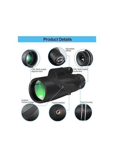 15X Lüp Kumaş Büyüteç Optik Cam Lens Ölçekli Metal Siyah Renk Üç