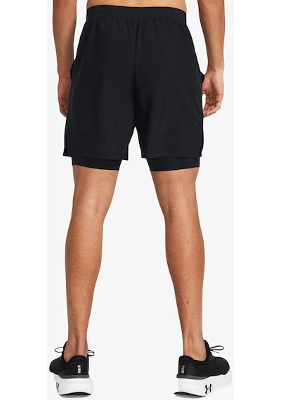 Under Armour Launch 7 2-ın-1 S Erkek Siyah Şort 1382641-001