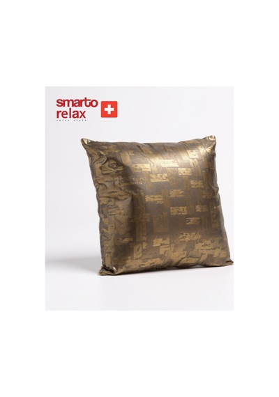 Smarto Relax Siyah Gold Dekoratif Dolgulu Kırlent 45 45 Cm Siyah - Altın