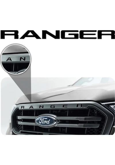 Dk Tuning Ranger Ön Panjur Parlak Siyah Abs 3m 3d Yazı Logo