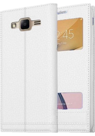 Samsung Galaxy J5 Uyumlu Pencereli Kapaklı Magnum Kılıf