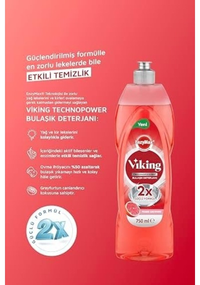 Bulaşık Deterjanı Pembe Greyfurt 750 Ml