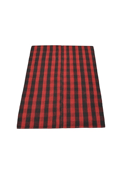 Kilim Antik El Dokuma Yün Ekoseli Sofra Yörük Kilimi 0092 - Yeni - Çok Renkli