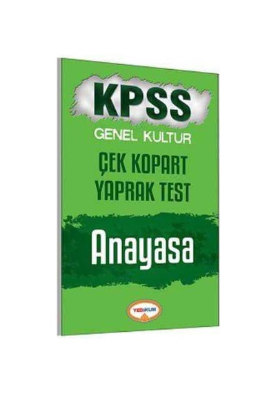 Yediiklim Yayınları Kpss 2017 Anayasa Çek Kopart Yaprak Test Yediiklim Yayınları