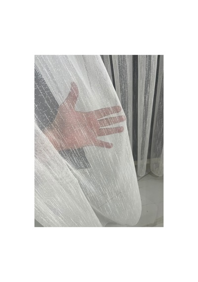 Hanedizayn Kırışma Yapmaz Şantuk Tül Perde 1/3 Sık Pile Ekru