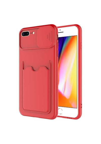 Apple Uyumlu iPhone 8 Plus Kılıf Zore Kartix Kartlık Bölmeli Kılıf