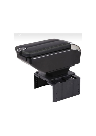 Bmw Tip 6 Usb 1 Type-c Girişli Kolçak Her Araca Uygun Kolçak Kol Dayama Çift Açılır Siyah