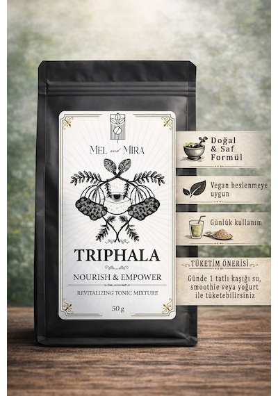 Triphala Tozu 100g Organik Vegan Katkısız Ayurveda Bitkisel Karışım - Triphala Powder