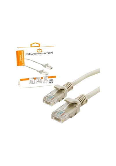 Kablo .Cat5 30 Metre Gri Powermaster Kutulu
