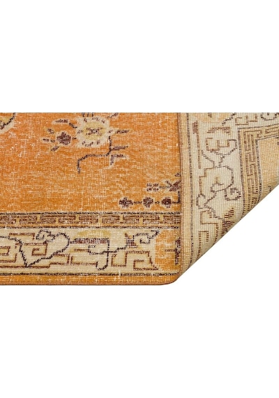 Gerçek El Dokuma Eskitme Vintage Halı 116 X 206 Cm 9047