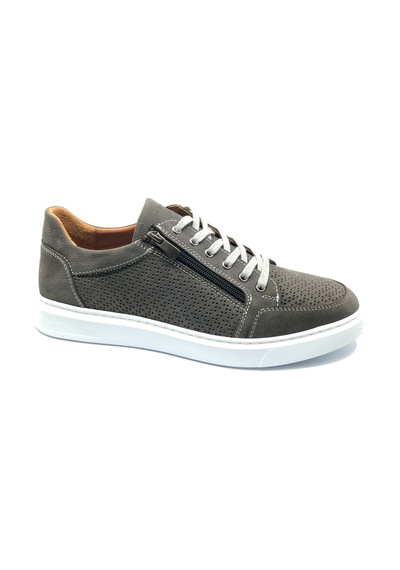 Dropland 8714 Hakiki Deri Erkek Casual Ayakkabı Gri