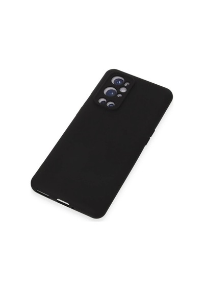 One Plus 9 Pro Kılıf Nano İçi Kadife Silikon - Siyah Sıyah