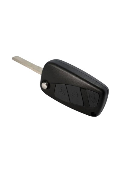 Autohan Keys Fiorino Punto Linea Ducato İle Uyumlu, 3 Tuşlu Kumanda Anahtar Kabı, Siyah