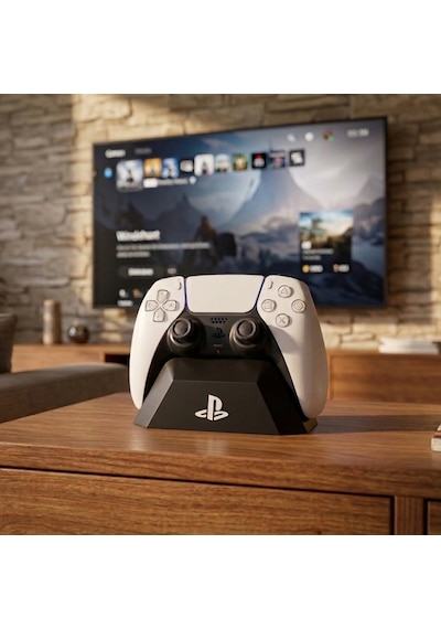 Playstation 5 Dualsense Kontrolcü Standı - Şık Tasarımlı Oyun Kolu Tutucu - Siyah