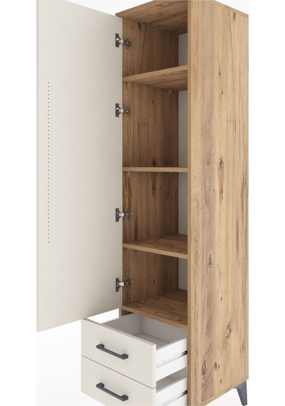 Hyperion Dolap 4 Raflı 2 Çekmeceli Tek Kapaklı 44x44x182 Çam-aytaşı Atlas Çam Hyperion Dolap 4 Raflı 2 Çekmeceli Tek Kapaklı 44x44x182 Çam-aytaşı Atlas Çam