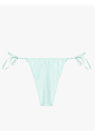 Koton Koton X Sibil Çetinkaya - Yanları İpli Parıltılı Mikro Bikini Altı Yeşil 6sak00221mm