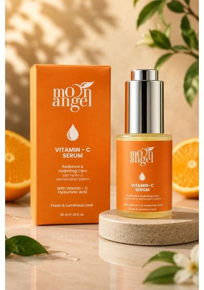 Vitamin C Serum Hyaluronik Asit Aydınlatıcı Cilt Tonu Eşitleyici Bakım Serumu 30 Ml