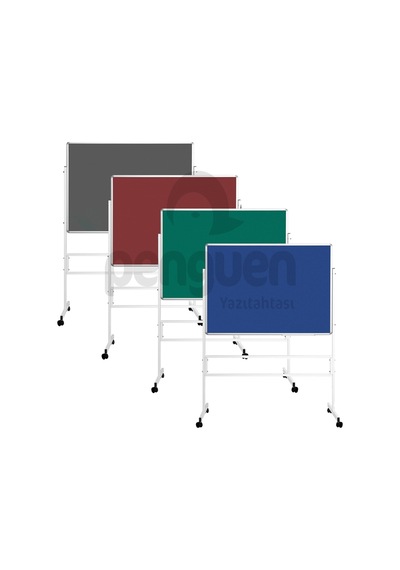Penguen 90X120 Mobil Ayaklı Çift Yüzlü Kumaşlı Pano