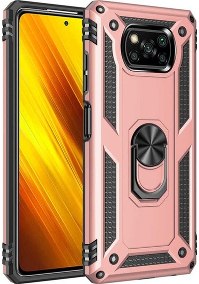 Xiaomi Poco X3 Kılıf Zore Vega Kapak Rose Gold