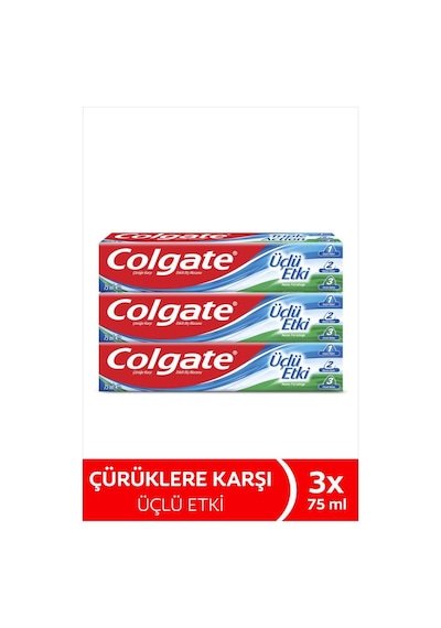 Colgate Üçlü Etki 75 Ml Diş Macunu X3