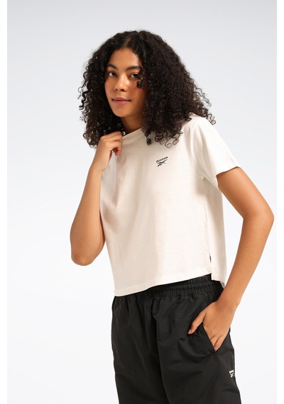 Reebok New Id Unıq Tee Ekru Kadın Kısa Kol T-shirt Ekru-102055628