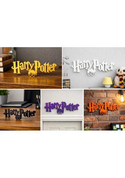 Harry Potter Logo Standı Dekoratif Masa Üstü & Duvar Süsü 194x67x15 Mm 194 X 67 X 15 Mm