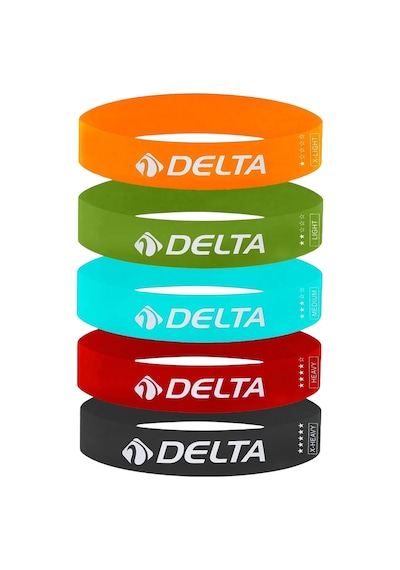 Delta Aerobik Bandı 5'li Set Çok Renkli