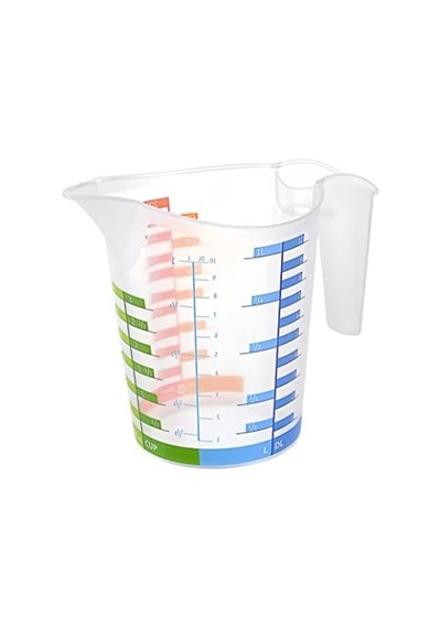 Kullan At Market Plastik Ölçü Kabı 1000ml 123x100x126 Mm 1 Adet