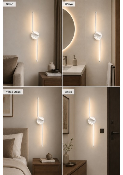 Rosa Modern Led Duvar Apliği Günışığı Beyaz