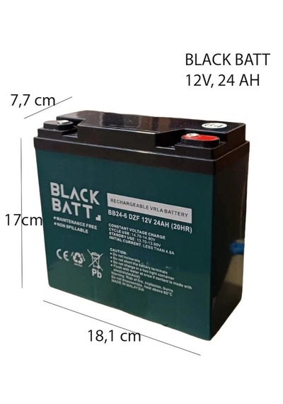 Blackbatt 12 V 24 Ah Jel Akü 2026 Mayıs Ayı Taze