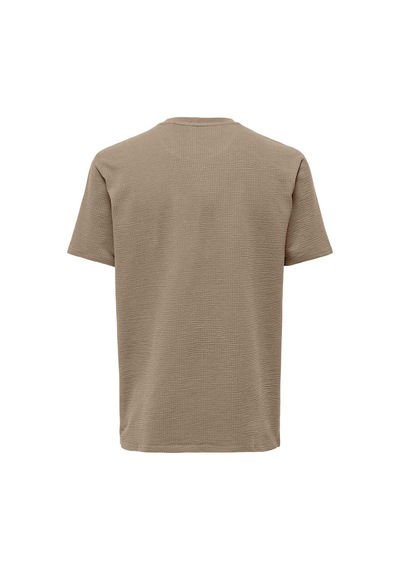 Only & Sons Kian Erkek Bej Tişört 22028692-slg Krem